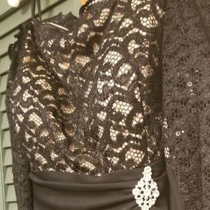 Black Sequence Top dress 20W